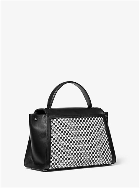 Whitney Medium Checkerboard Logo Satchel 